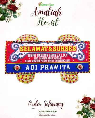 Karangan Bunga Ucapan Selamat di Iraonolase